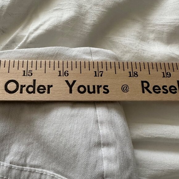 Kim Rogers Womens White Bermuda Shorts Size 16 Beach Resort Vacation - Picture 5 of 7